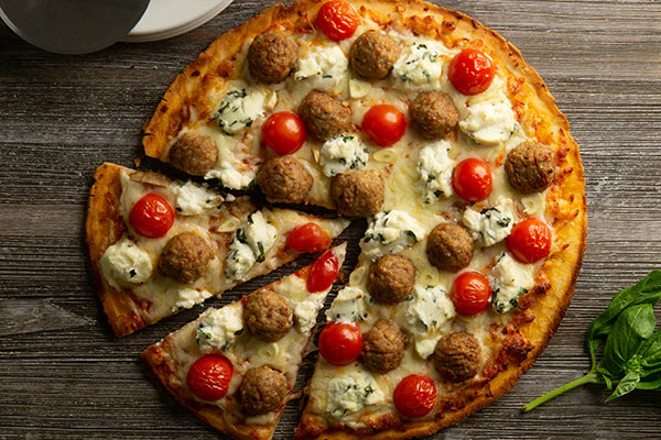 Classic Pizzeria Flavor at home with our Meatball & Ricotta Recipe!